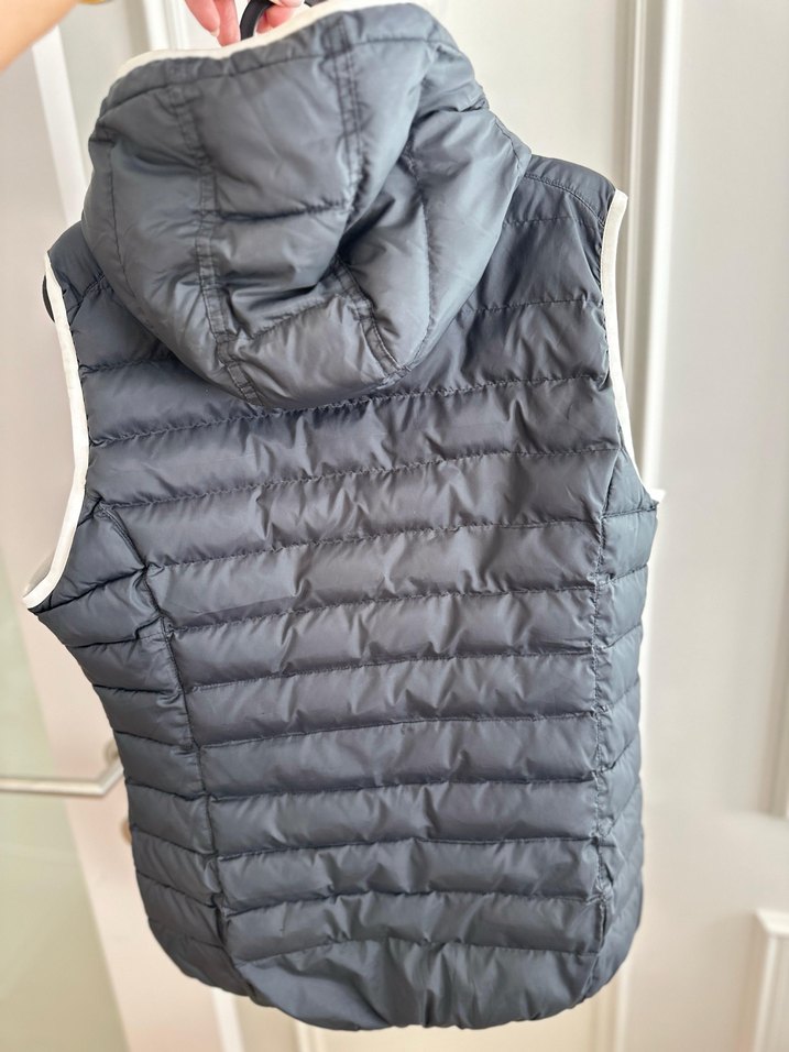 Kadın Siyah Kapüşonlu Şişme Yelek Adidas - Görsel 5