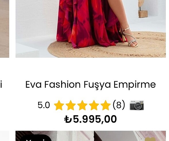 1 kere giyilmiş abiye elbise - Görsel 6