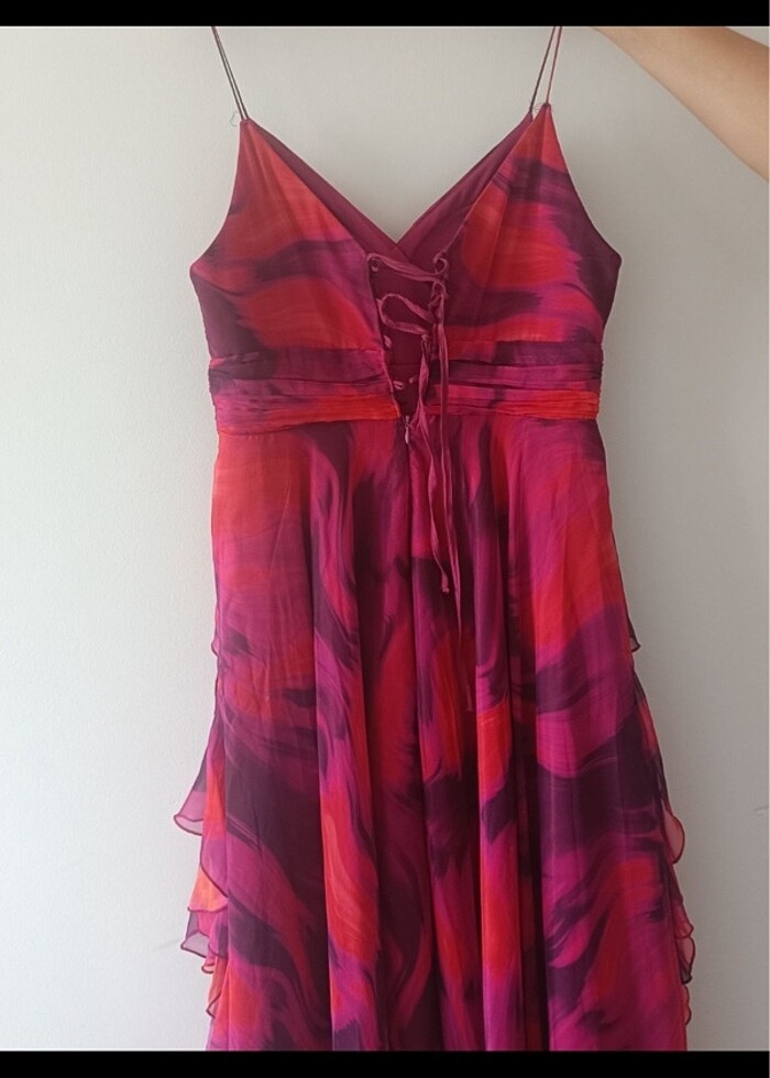 1 kere giyilmiş abiye elbise - Görsel 5