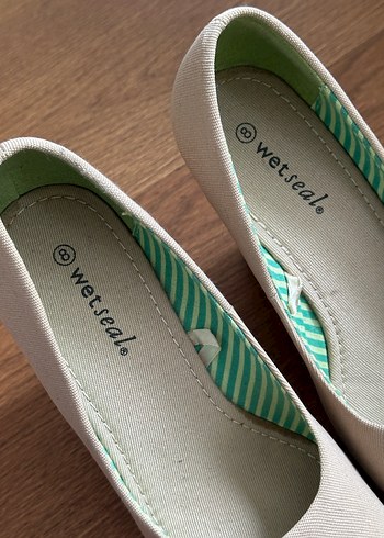 Bej Kadın Dolgu Topuklu Ayakkabı - Görsel 4