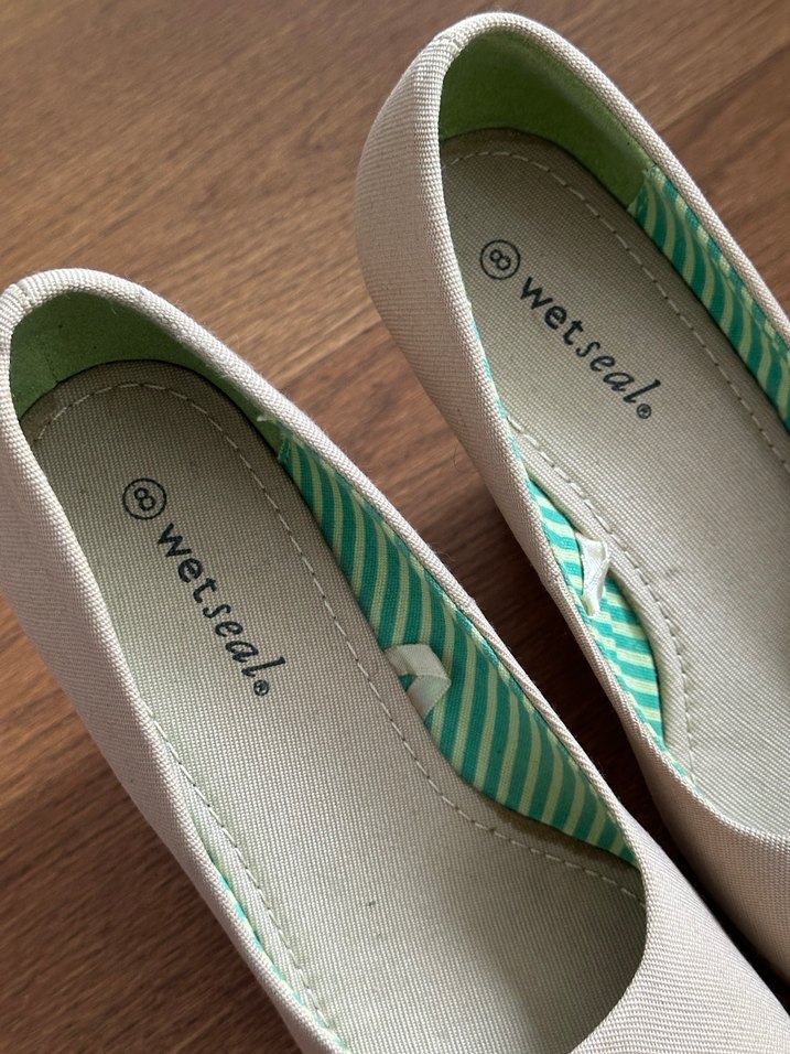 Bej Kadın Dolgu Topuklu Ayakkabı - Görsel 4