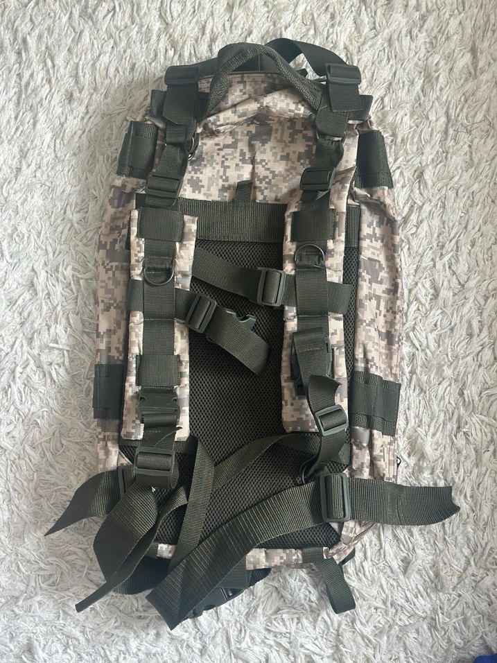 Gri Kamuflajlı Erkek Sırt Çantası - Görsel 5