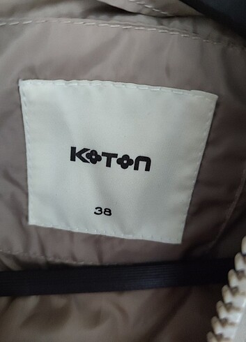 Koton 38 beden şişme uzun mont