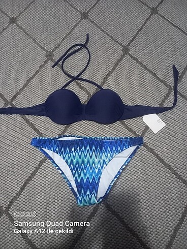 Diğer Mavi desenli bikini takımı