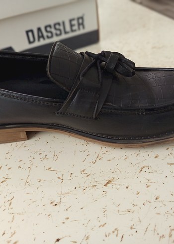 Siyah Püsküllü erkek kundura ayakkabı - Görsel 3