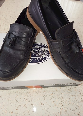 Siyah Püsküllü erkek kundura ayakkabı - Görsel 5