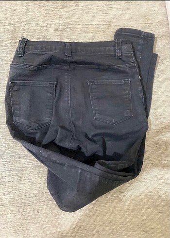 Gri Kadın Kot Pantolon, Normal Boy, Dar Kesim - Görsel 2