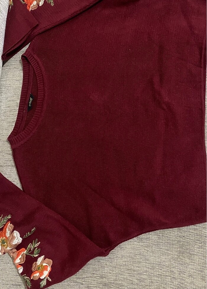 Çiçekli yarım triko - Görsel 3