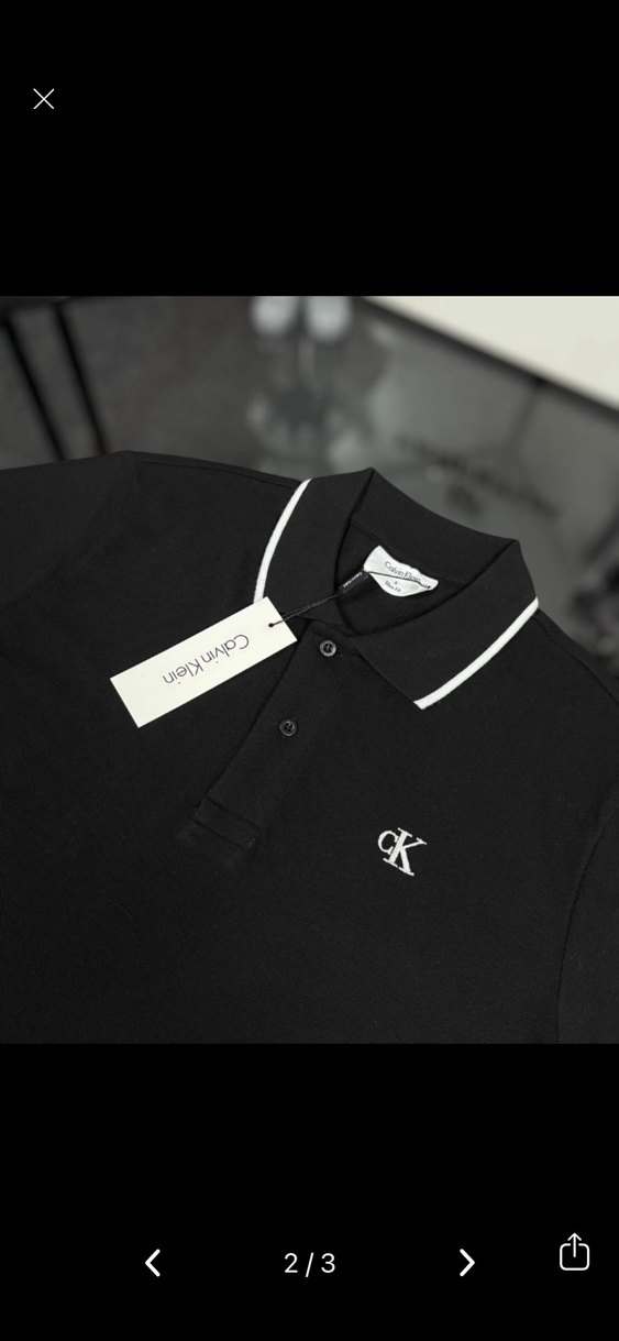 CK POLO YAKA SİYAH - Görsel 2