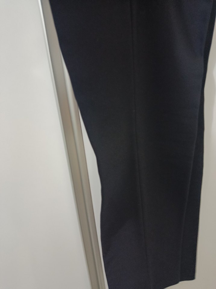 Düğmeli Siyah kadın Kumaş Pantolon - Görsel 2