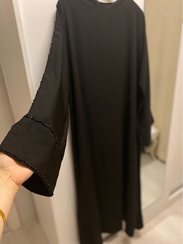 Taşlı abaya elbise