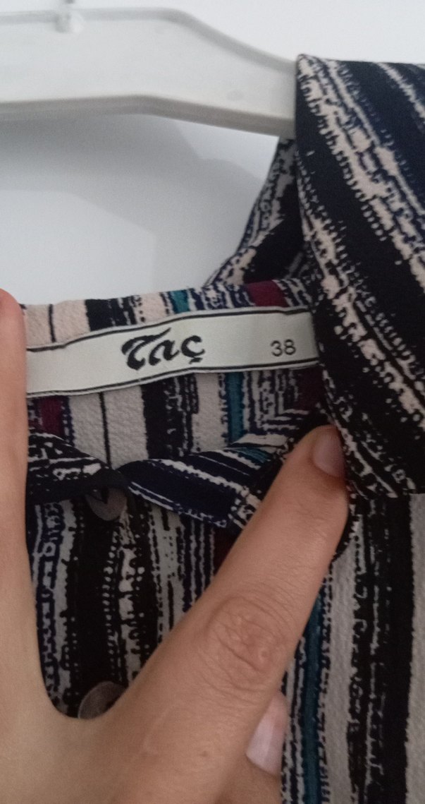 Uzun Kollu Bohem Çok Renkli Gömlek - Görsel 4