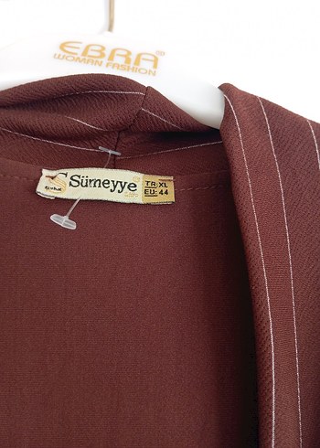 Kahverengi Pilili Kadın Blazer Ceket - Görsel 2