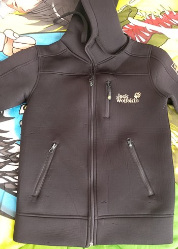 Erkek Kapüşonlu Fermuarlı Siyah Ceket - Görsel 2