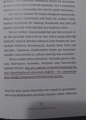 Beden Veronika Ölmek İstiyor