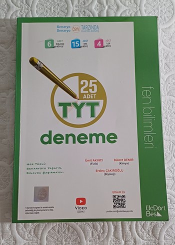 345 TYT Fen Bilimleri Deneme Kitabı