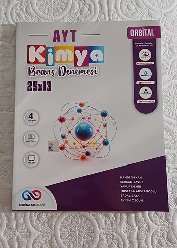 AYT Kimya Branş Denemesi 25x13 Orbital Yayınları