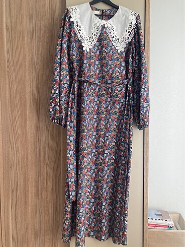 38 Beden Touche poplin çiçekli elbise