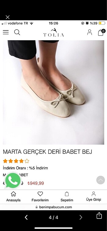 38 Beden ten rengi Renk Marta bej rengi deri babet