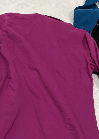 Düğmeli Mor Kadın Gömlek - Görsel 8