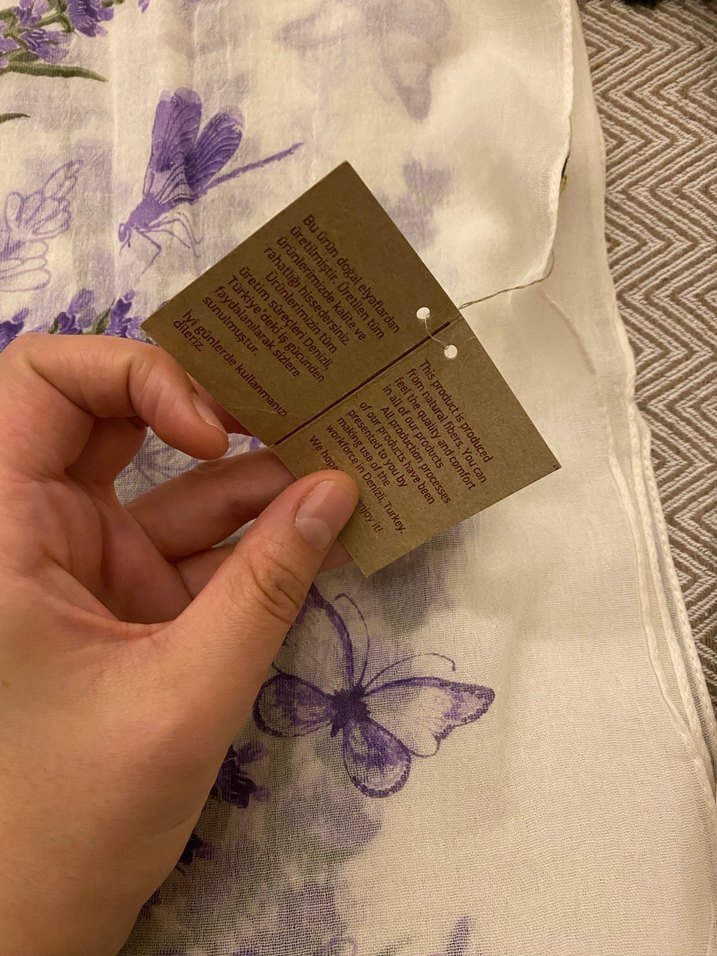 Dosimira %100 pamuk şal - Görsel 3