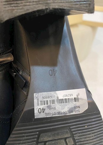 Capone küt burunlu yandan fermuarlı bot - Görsel 7