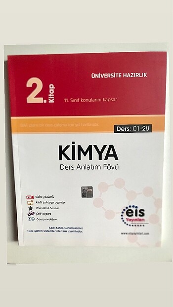 Eis Yayınları Kimya 2.KİTAP Ders Anlatım Föyü