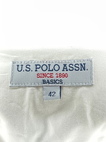 42 Beden beyaz Renk U.S Polo Assn. Gömlek %70 İndirimli.