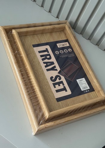 Miev Ahşap Tepsi Seti - Görsel 4