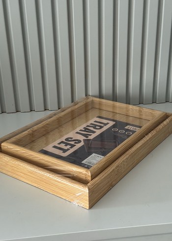 Miev Ahşap Tepsi Seti - Görsel 2