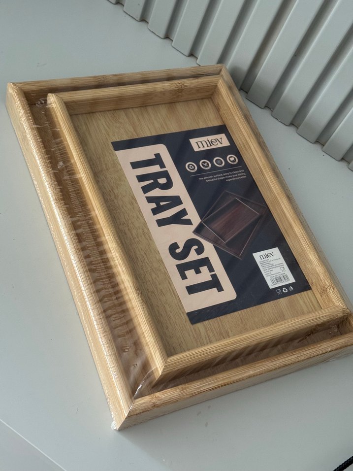 Miev Ahşap Tepsi Seti - Görsel 4