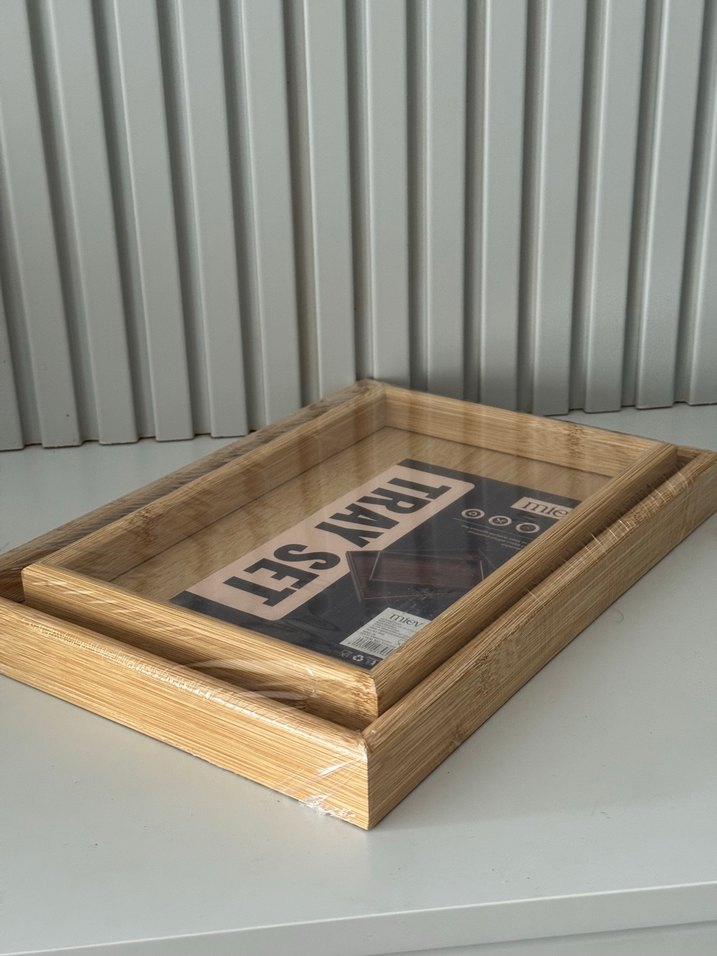 Miev Ahşap Tepsi Seti - Görsel 2