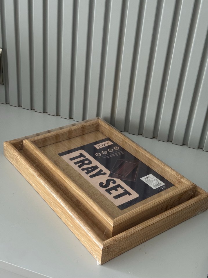 Miev Ahşap Tepsi Seti - Görsel 3