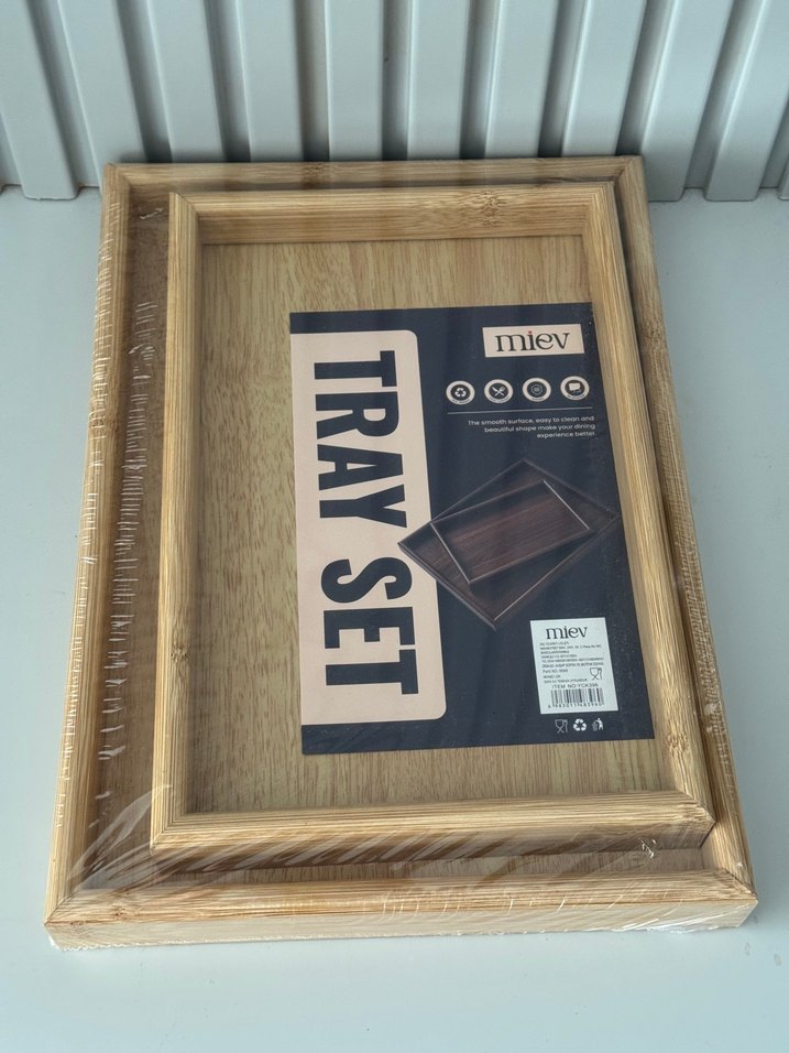 Miev Ahşap Tepsi Seti - Görsel 5