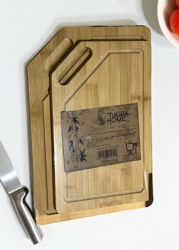 Bambu Kesme Tahtası Seti - Tuğra Home