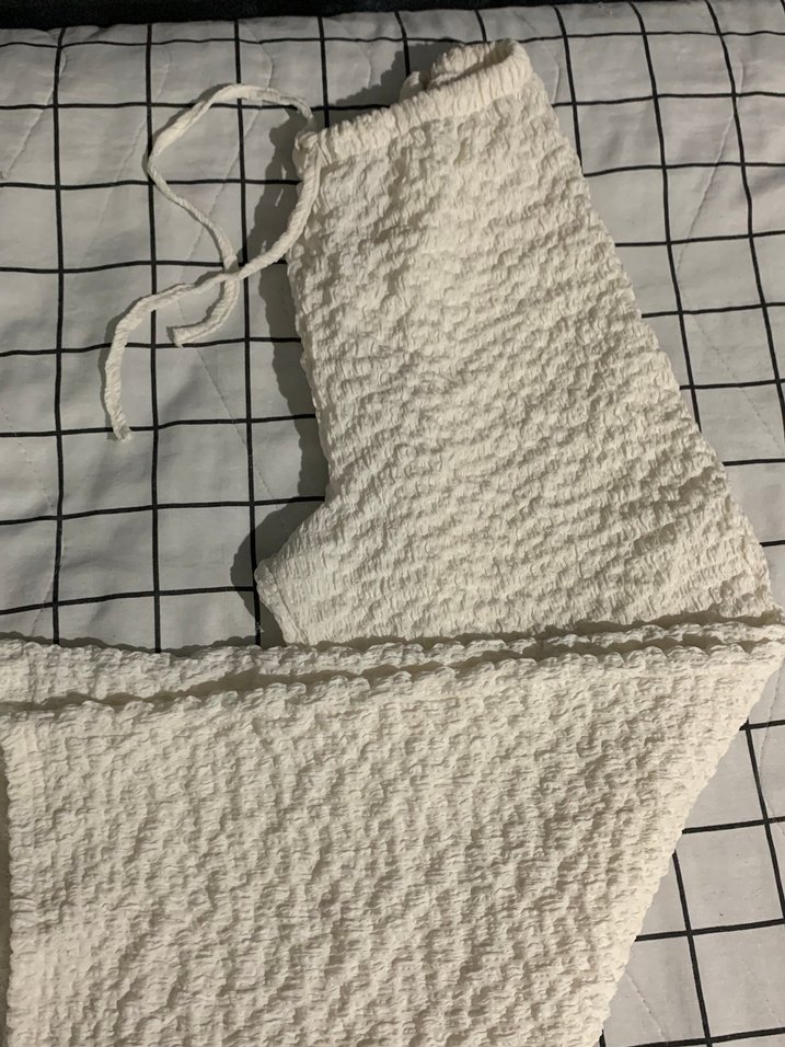 Keten beyaz pantolon - Görsel 2