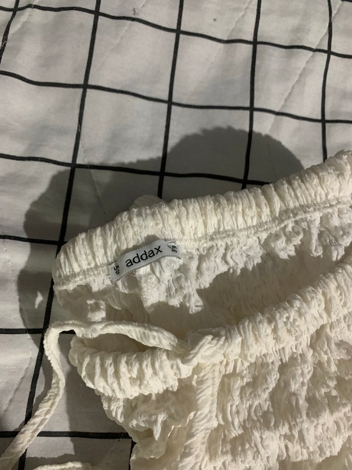 Keten beyaz pantolon - Görsel 4