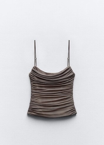 Zara Drapeli tül bluz