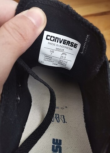 40 Beden siyah Renk Converse Chuck Taylor M5039