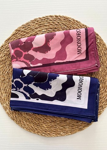 Moonoro Batik Desenli Çok Renkli Fular
