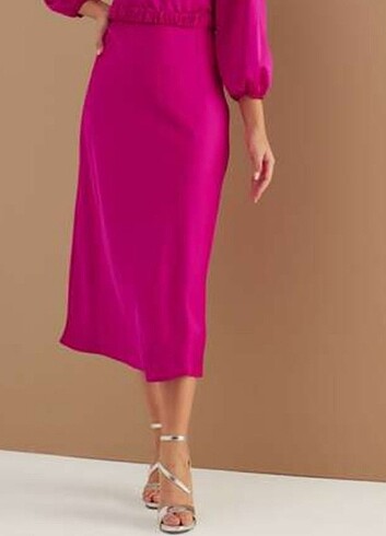 Saten elbise - Görsel 6