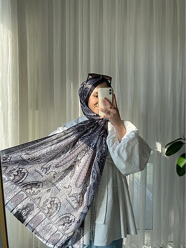 Bonjela soft pamuklu şal (siyah)