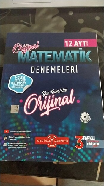 Orijinal Ayt Matematik 12 li Denemesi