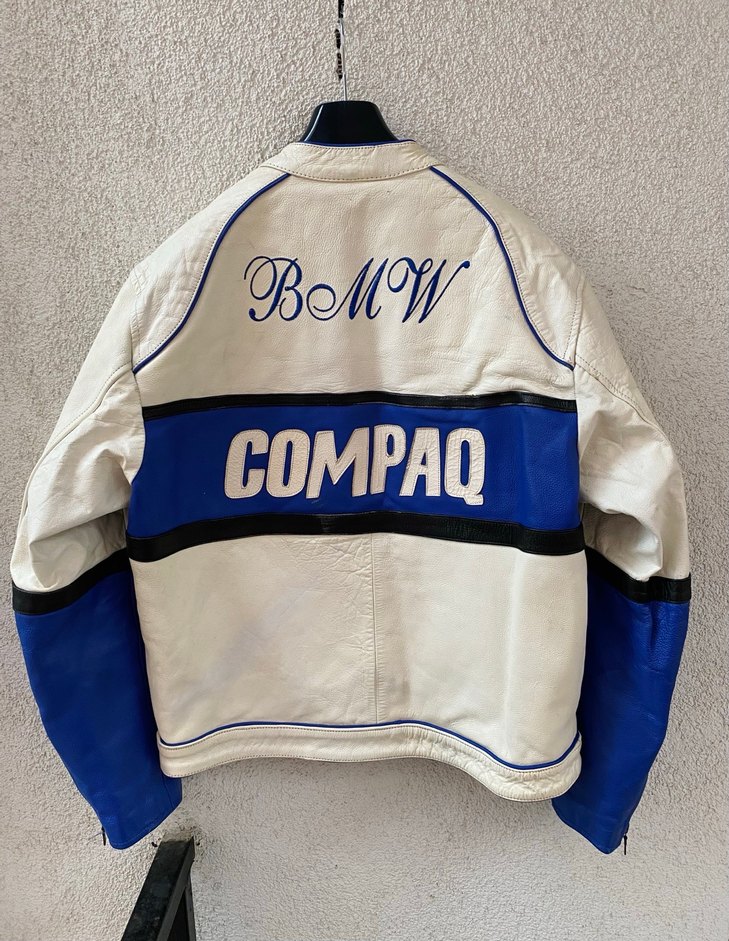 BMW COMPAQ Hakiki Deri Motosiklet Montu Vintage (XL) - Görsel 5