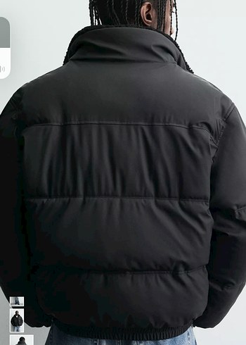 Zara Kaplamalı Şişme Mont - Görsel 3