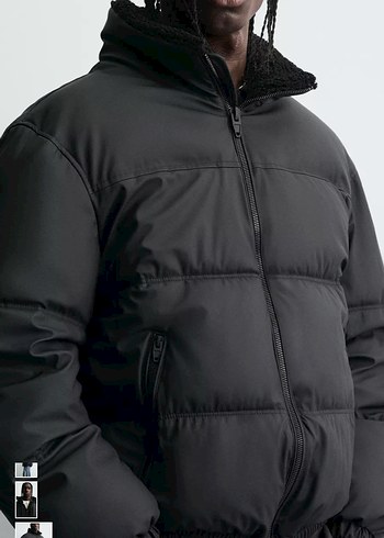 Zara Kaplamalı Şişme Mont - Görsel 5