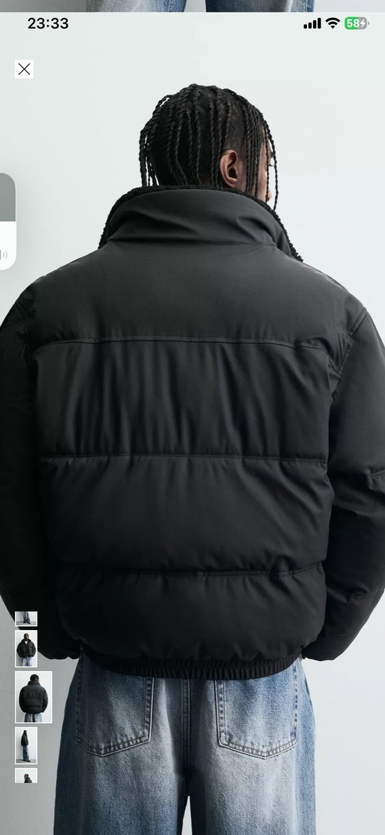 Zara Kaplamalı Şişme Mont - Görsel 3