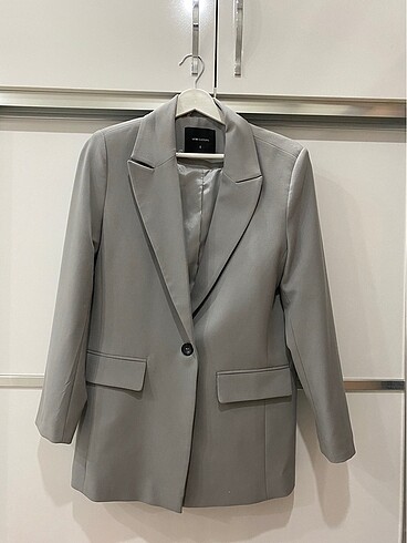 Gri oversize blazer ceket