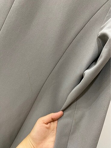 s Beden gri Renk Gri oversize blazer ceket