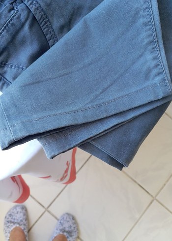 m Beden Gri Erkek Denim Midi Şort